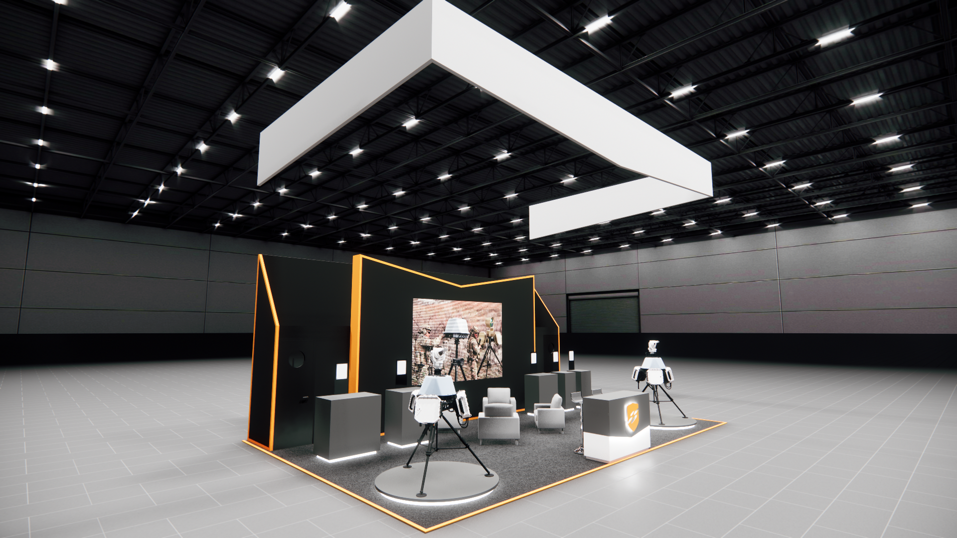 ISC West 20x30 trade show exhibit rental in Las Vegas