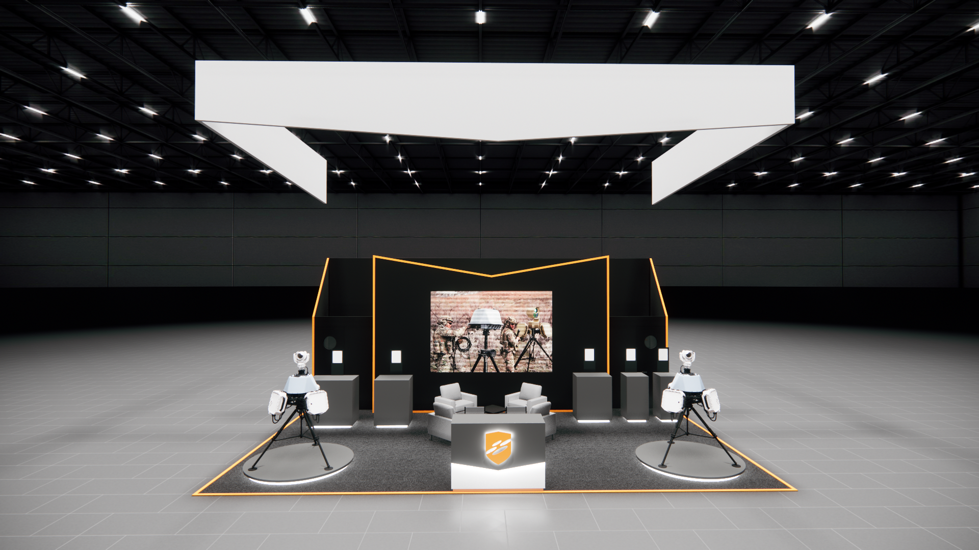 ISC West 20x30 trade show exhibit rental in Las Vegas (view 2)