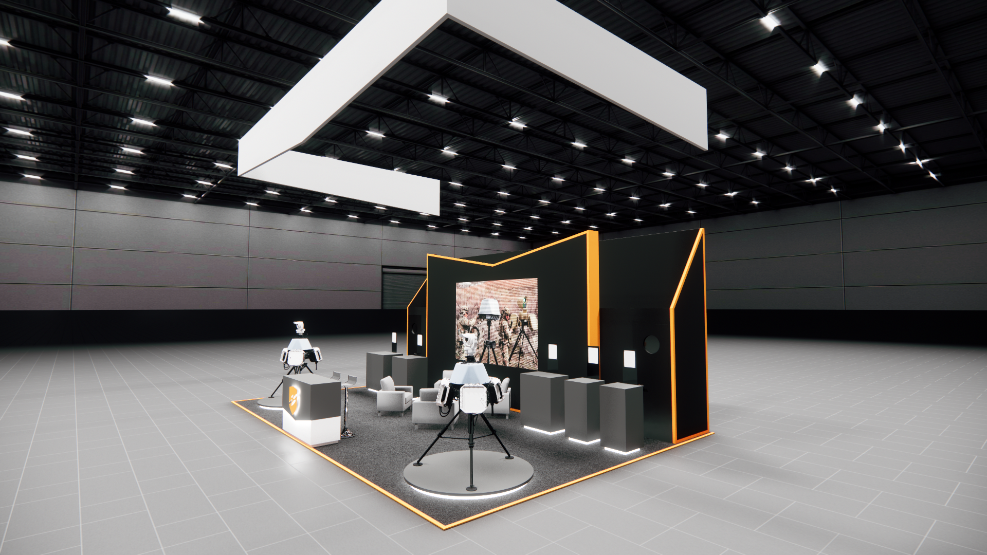 ISC West 20x30 trade show exhibit rental in Las Vegas (view 3)