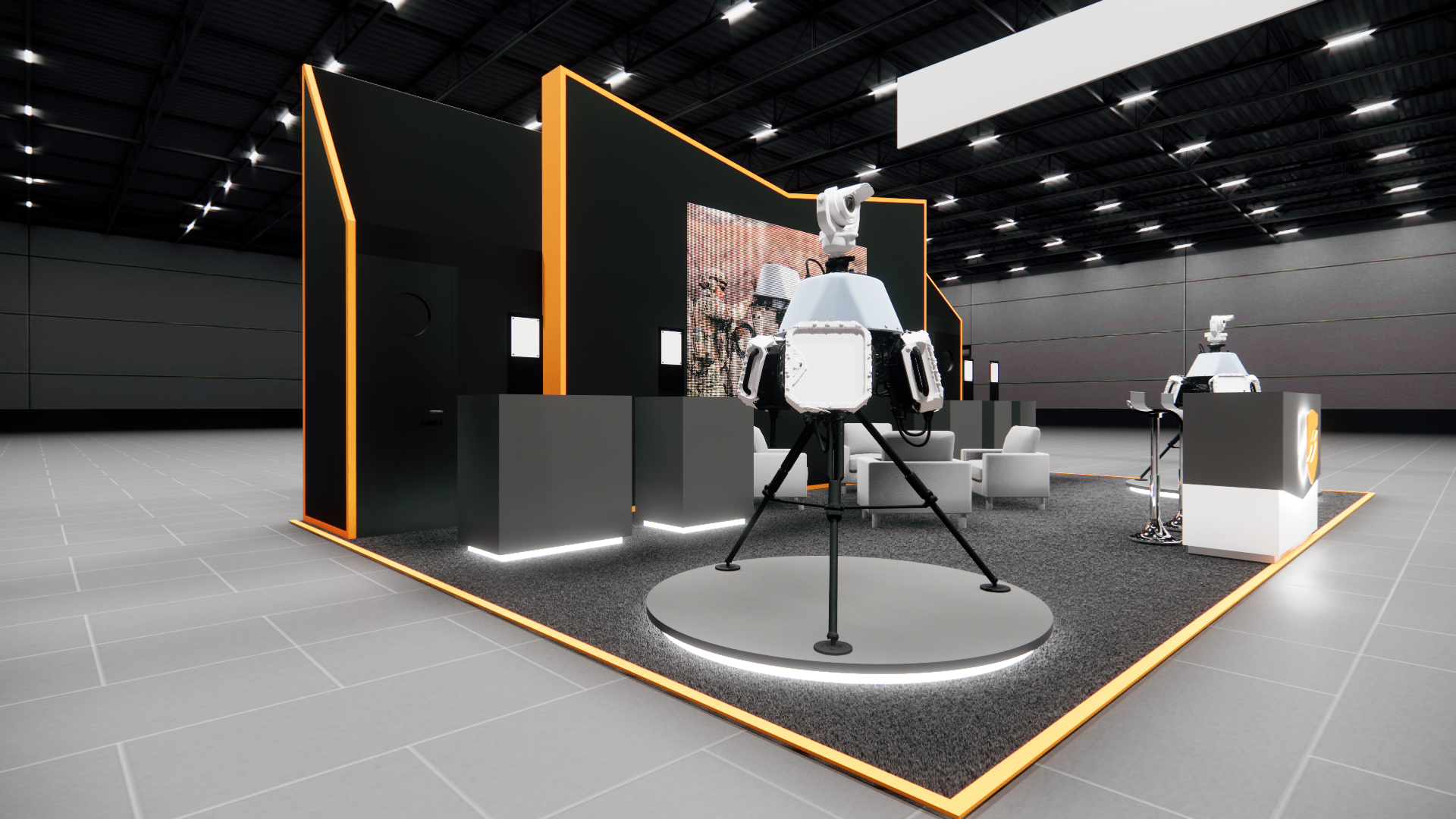 ISC West 20x30 trade show exhibit rental in Las Vegas (view 4)