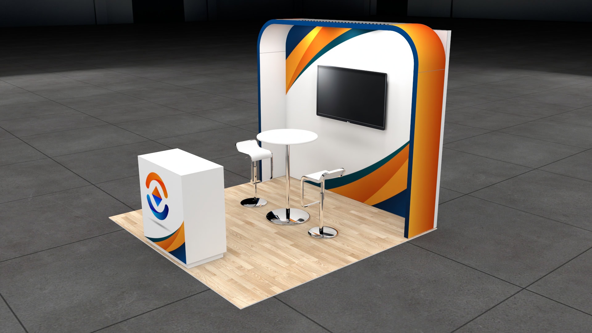 TISE 10x10 trade show exhibit rental in Las Vegas (view 2)