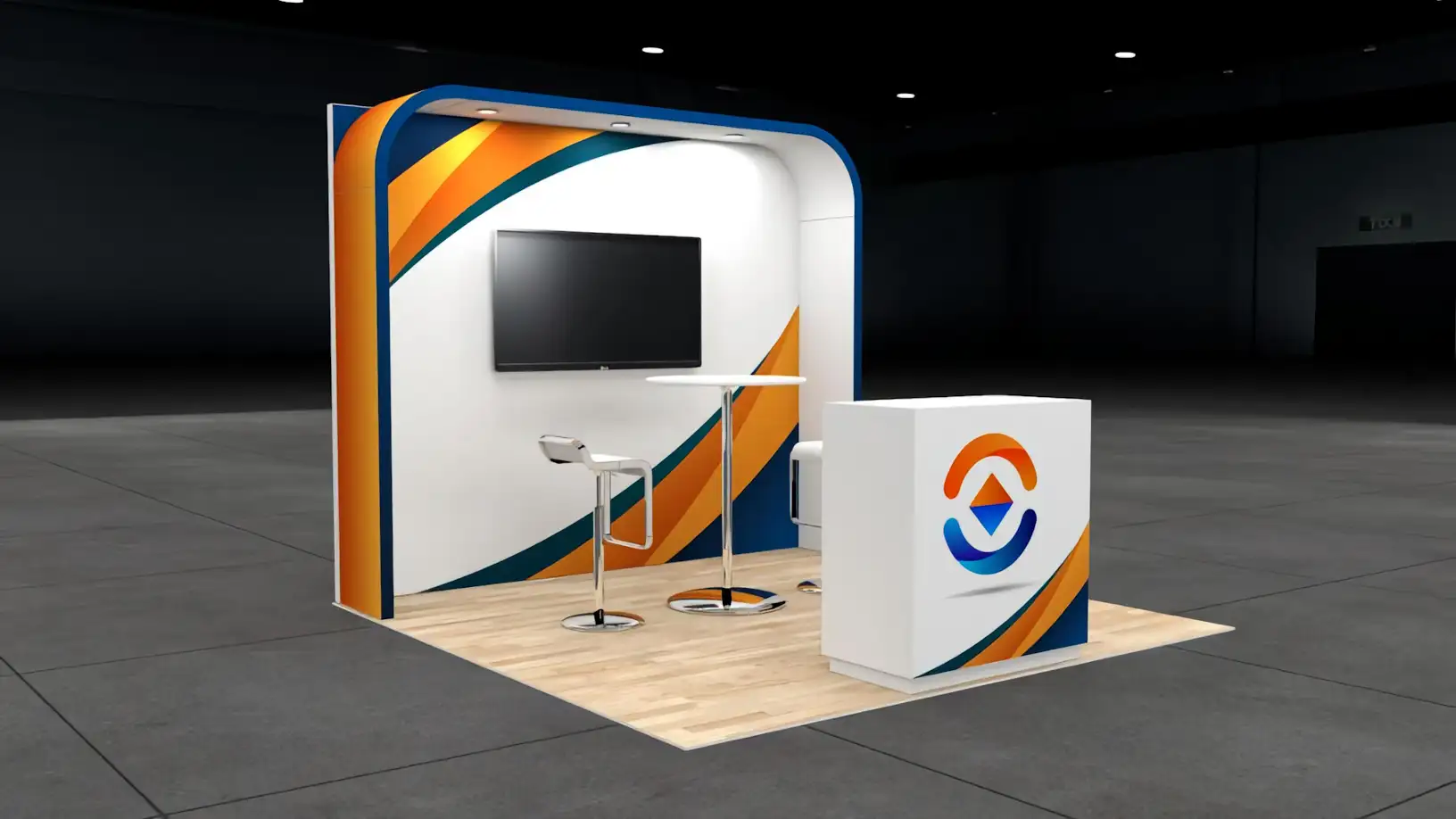 TISE 10x10 trade show exhibit rental in Las Vegas (view 3)