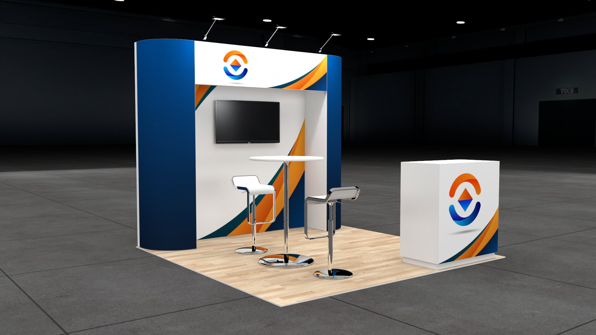 GlassBuild America 10x10 trade show exhibit rental in Las Vegas (view 2)