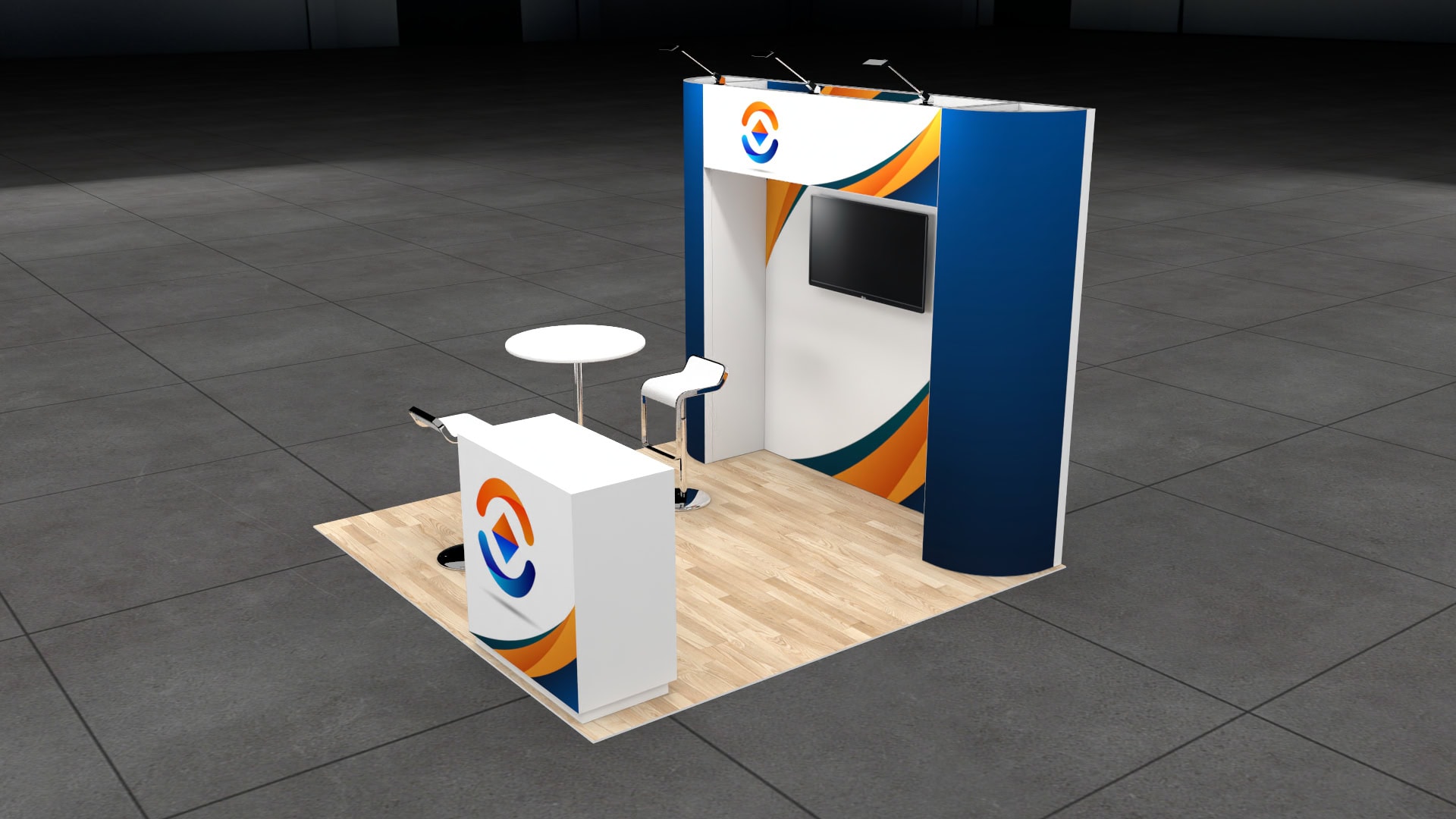 GlassBuild America 10x10 trade show exhibit rental in Las Vegas (view 3)