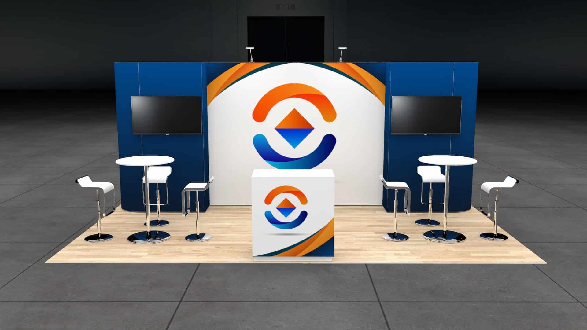 GlassBuild America 10x20 trade show exhibit rental in Las Vegas