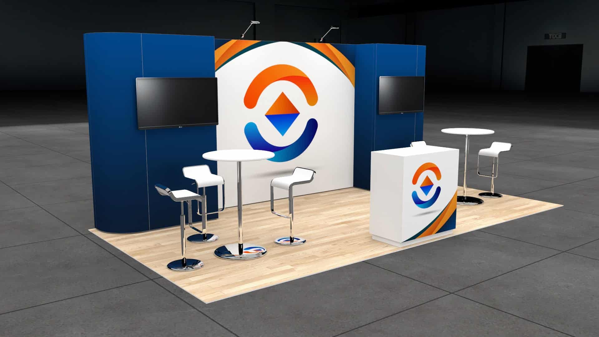 GlassBuild America 10x20 trade show exhibit rental in Las Vegas (view 2)