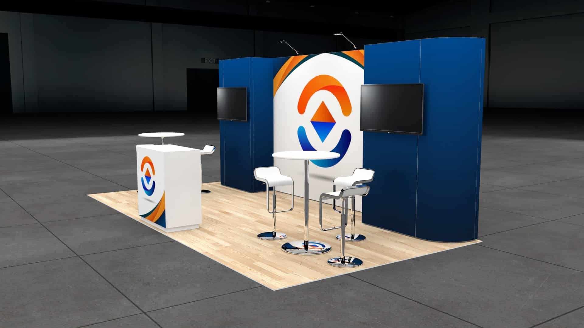 GlassBuild America 10x20 trade show exhibit rental in Las Vegas (view 3)