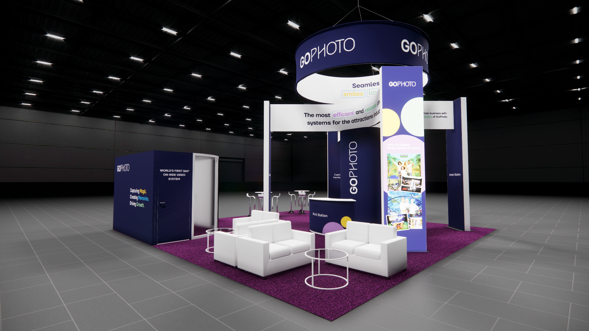 SEMA 30x30 trade show exhibit rental in Las Vegas (view 3)