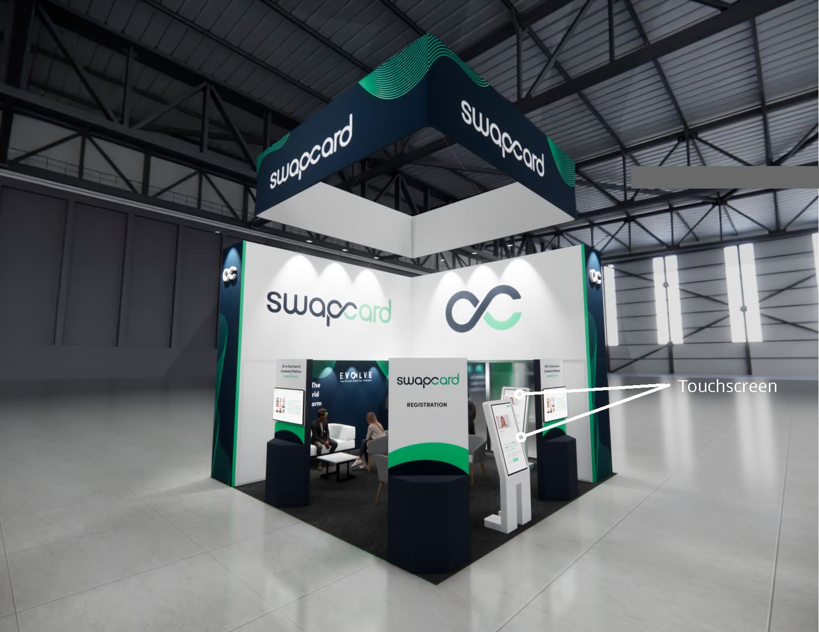 ISC West 20x20 trade show exhibit rental in Las Vegas