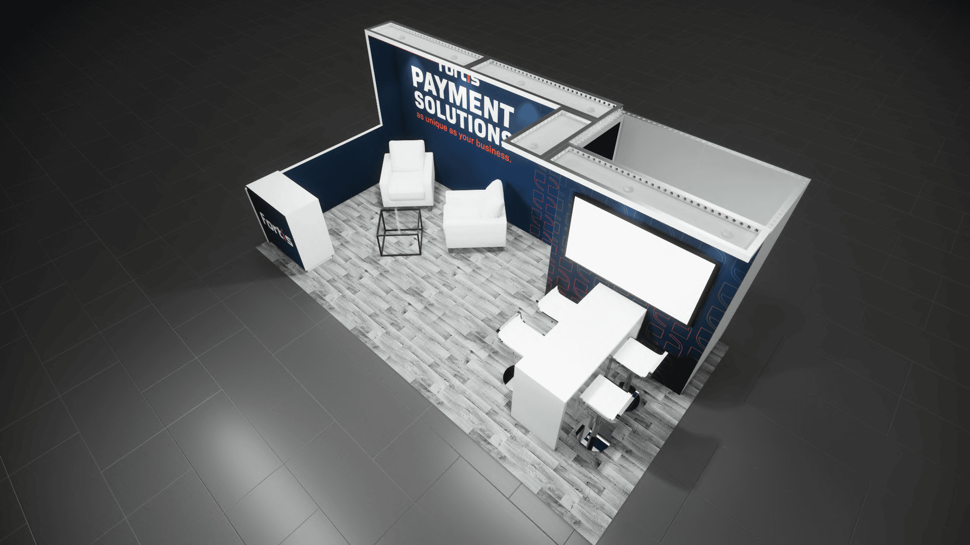 JCK 20x20 trade show exhibit rental in Las Vegas (view 4)