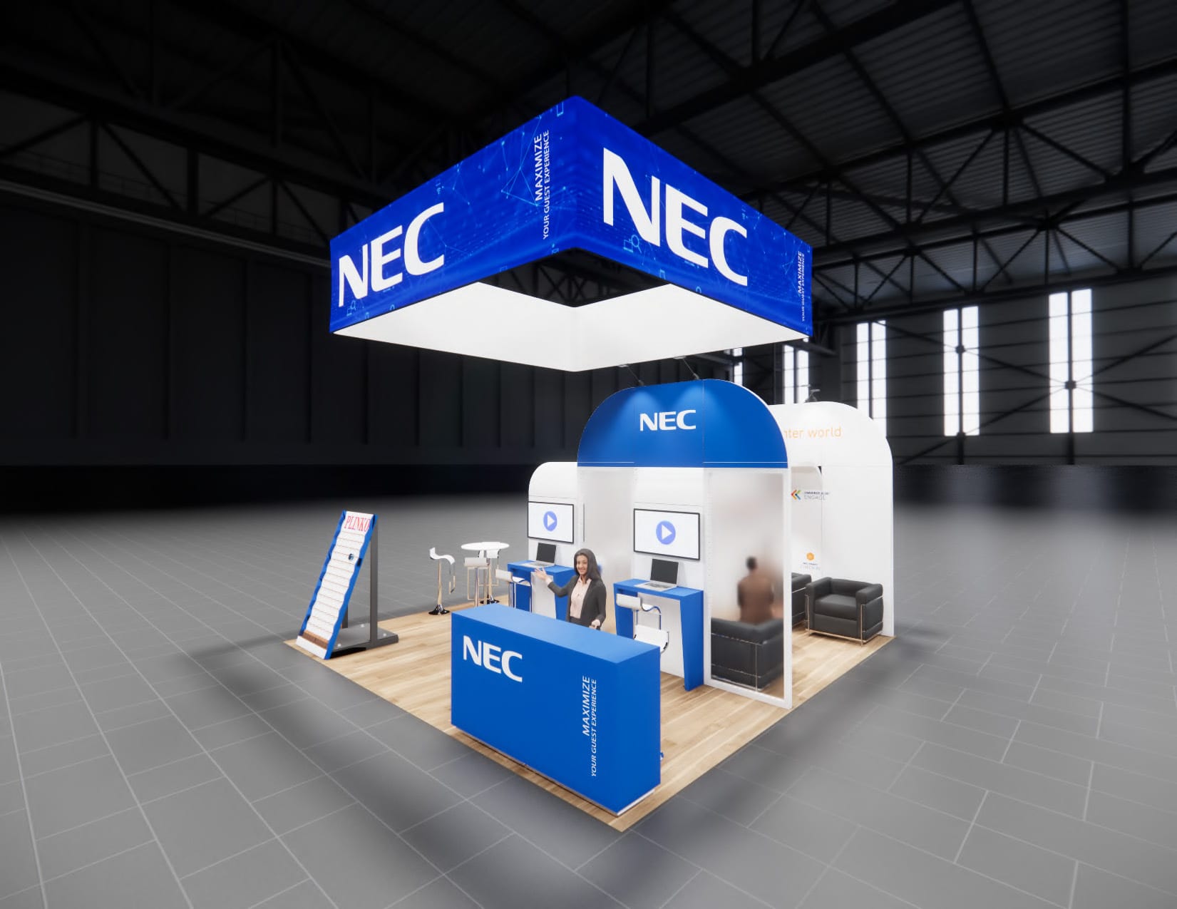 CosmoProf 20x20 trade show exhibit rental in Las Vegas