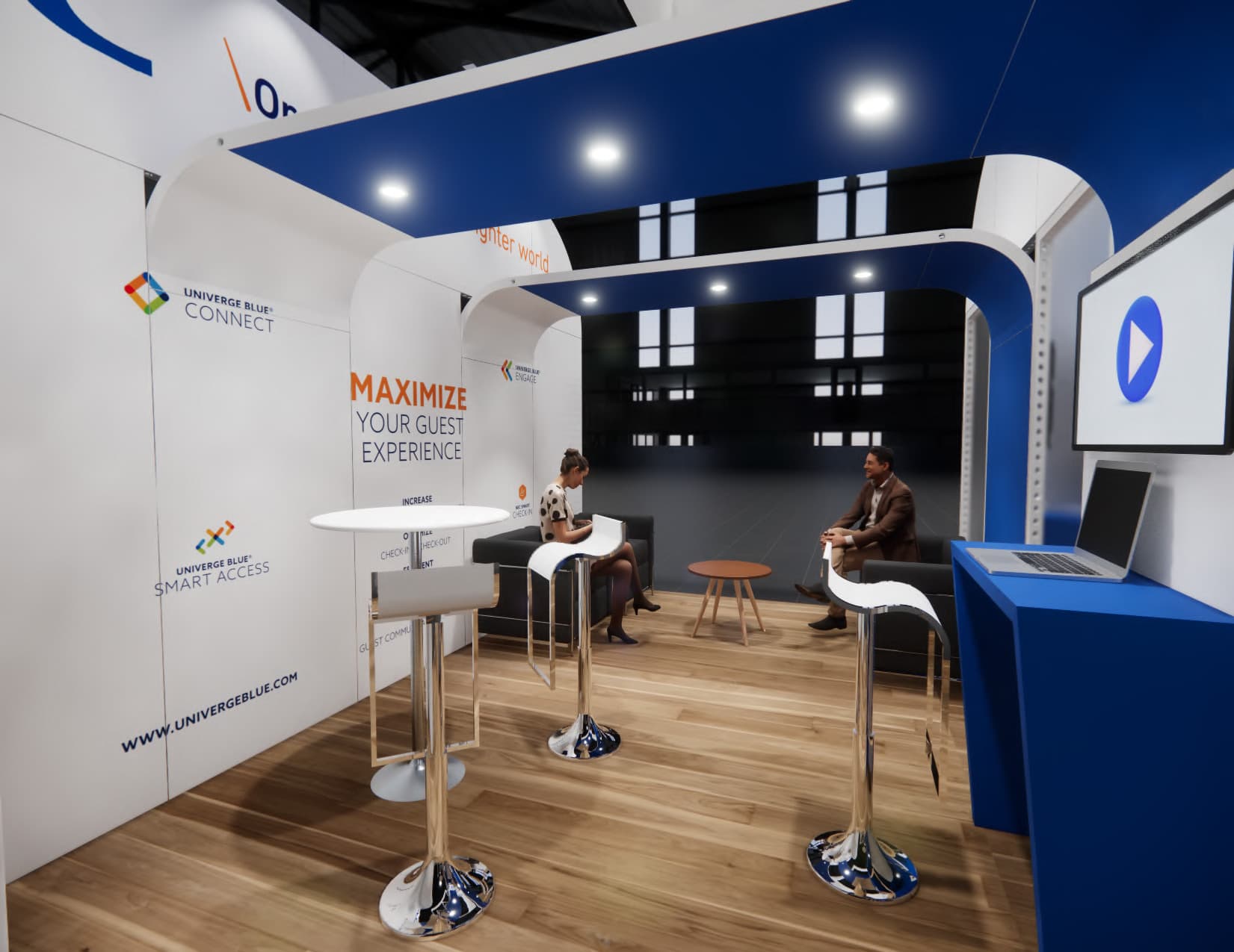 CosmoProf 20x20 trade show exhibit rental in Las Vegas (view 2)