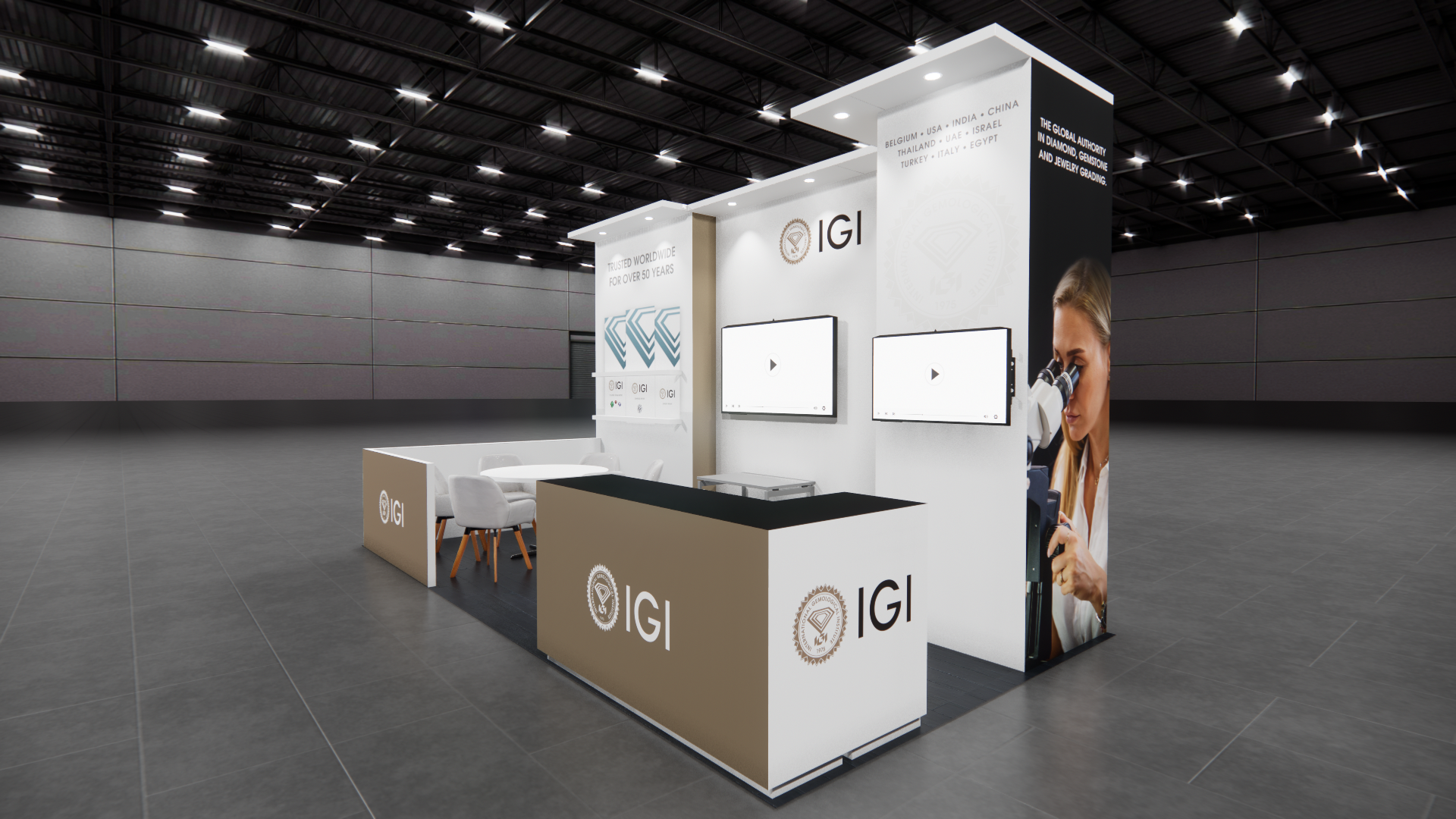 JCK 10x20 trade show exhibit rental in Las Vegas (view 2)