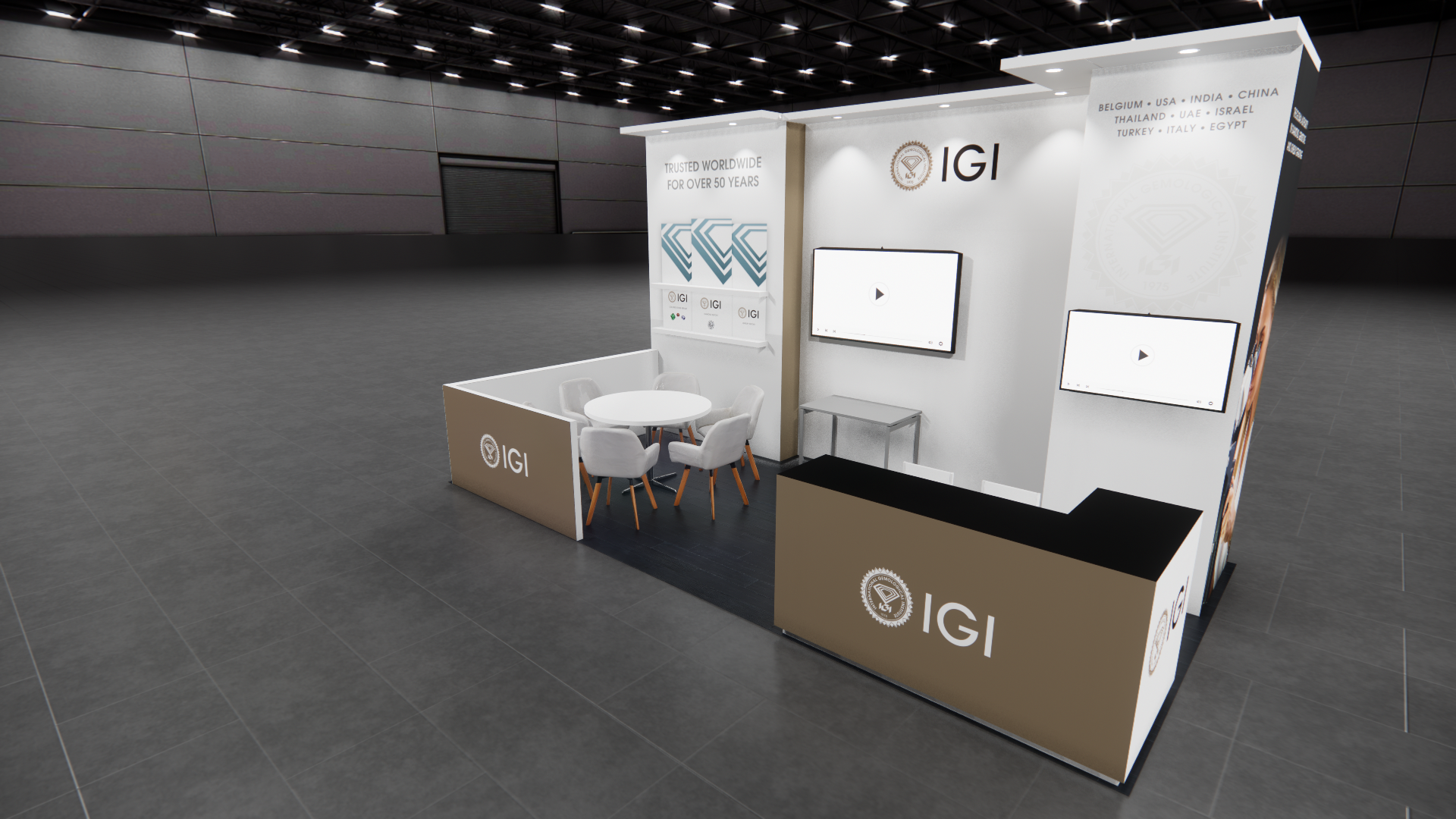 JCK 10x20 trade show exhibit rental in Las Vegas (view 3)