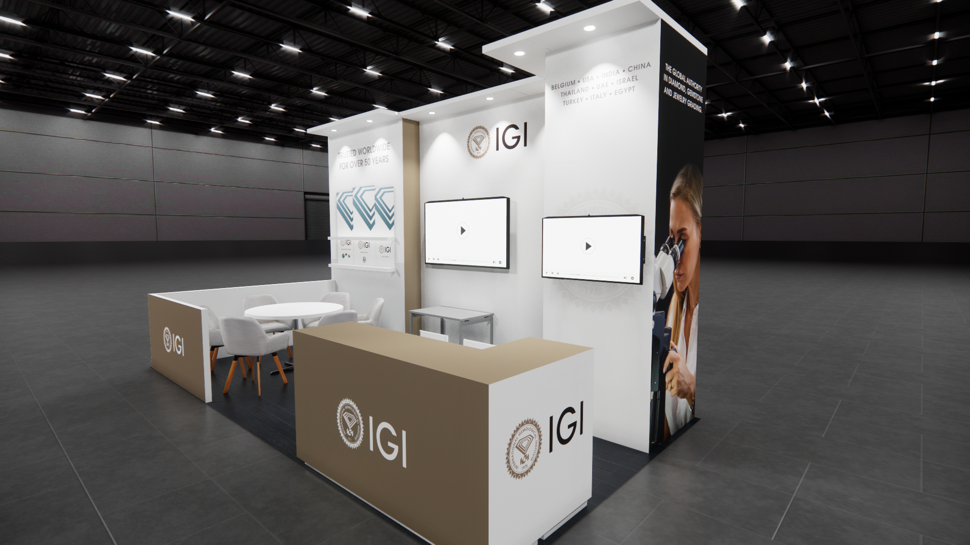 JCK 10x20 trade show exhibit rental in Las Vegas (view 4)