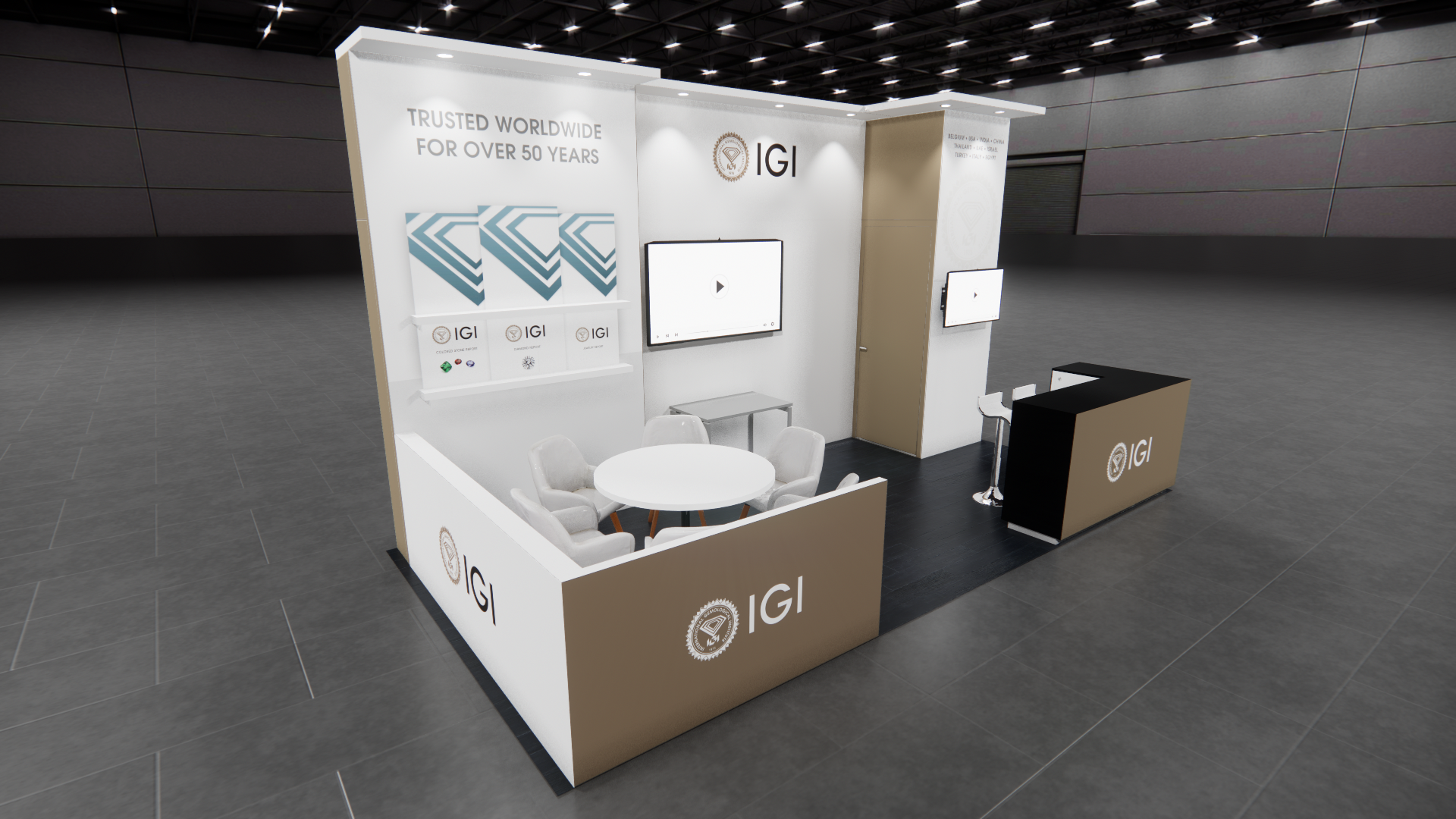 JCK 10x20 trade show exhibit rental in Las Vegas (view 5)