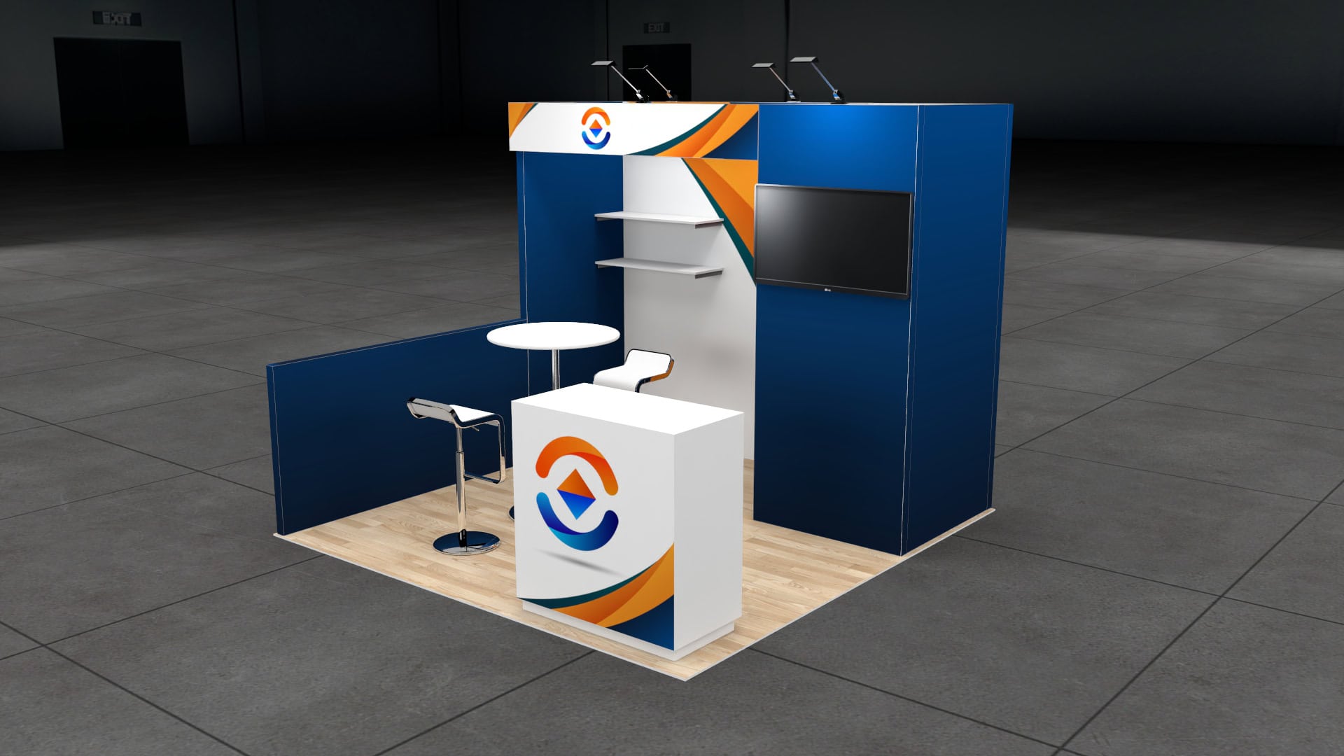 IBS 10x10 trade show exhibit rental in Las Vegas (view 2)