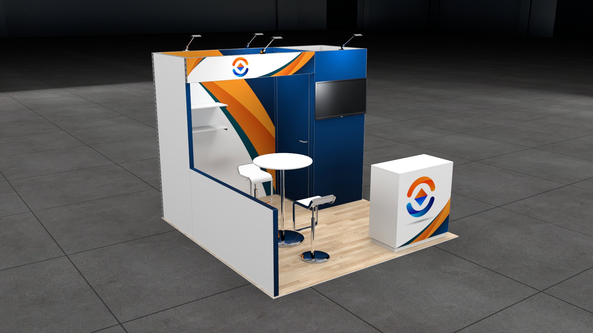 IBS 10x10 trade show exhibit rental in Las Vegas (view 3)