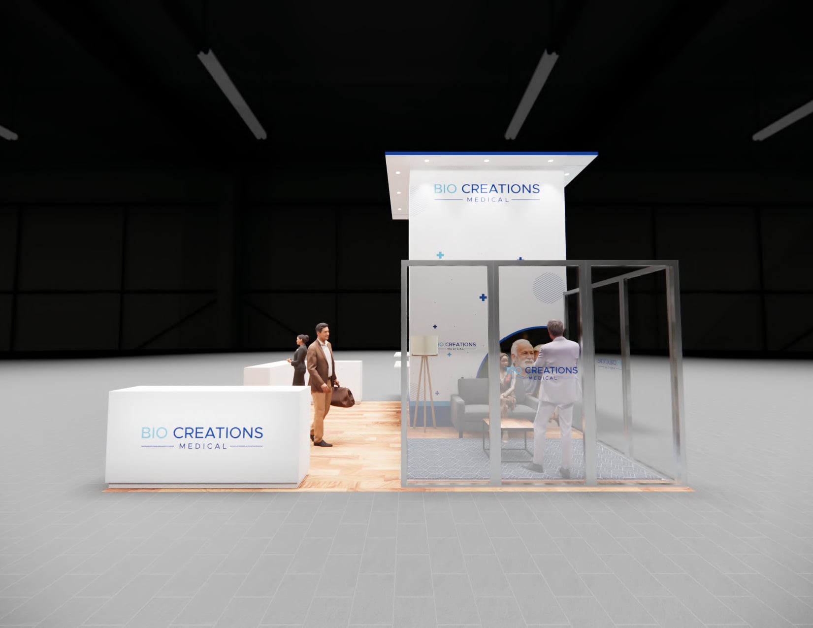 TISE 20x20 trade show exhibit rental in Las Vegas (view 9)