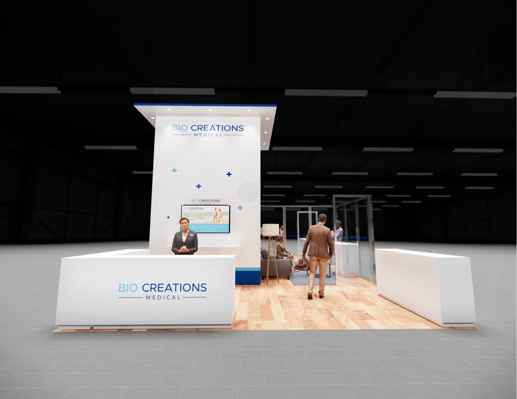 TISE 20x20 trade show exhibit rental in Las Vegas (view 10)