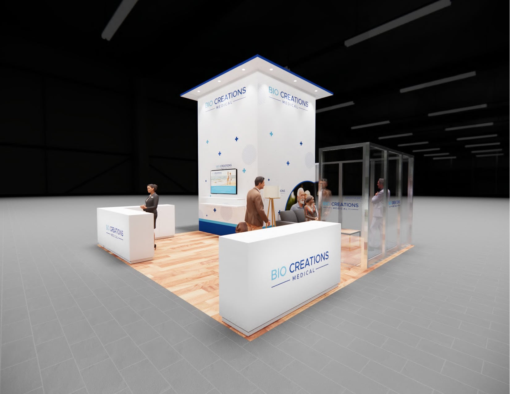 TISE 20x20 trade show exhibit rental in Las Vegas