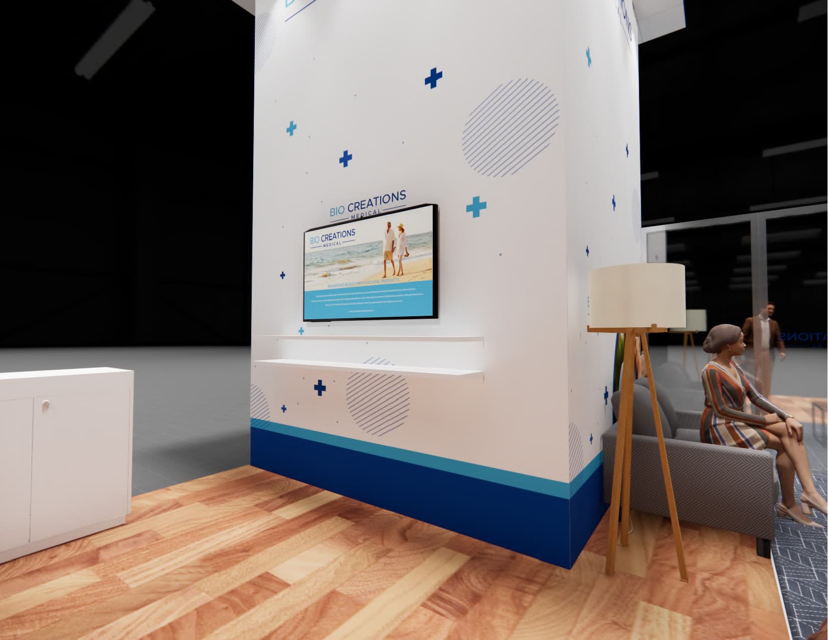 TISE 20x20 trade show exhibit rental in Las Vegas (view 2)