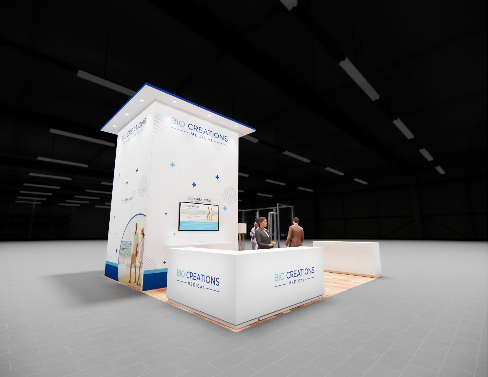 TISE 20x20 trade show exhibit rental in Las Vegas (view 4)