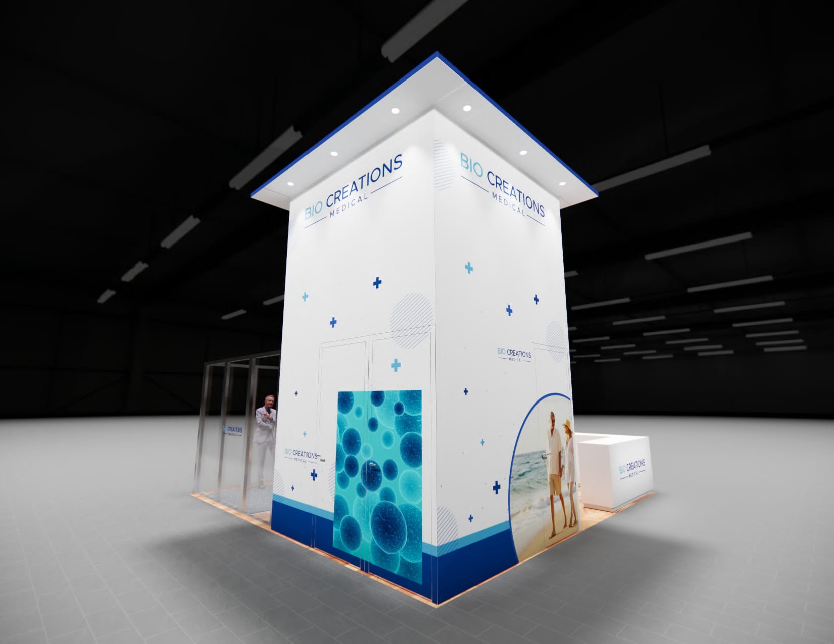 TISE 20x20 trade show exhibit rental in Las Vegas (view 6)