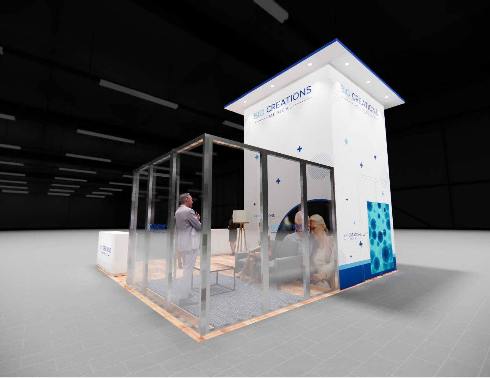 TISE 20x20 trade show exhibit rental in Las Vegas (view 8)