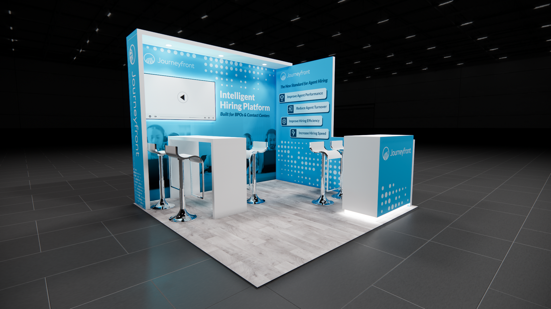 CES 10x10 trade show exhibit rental in Las Vegas (view 2)