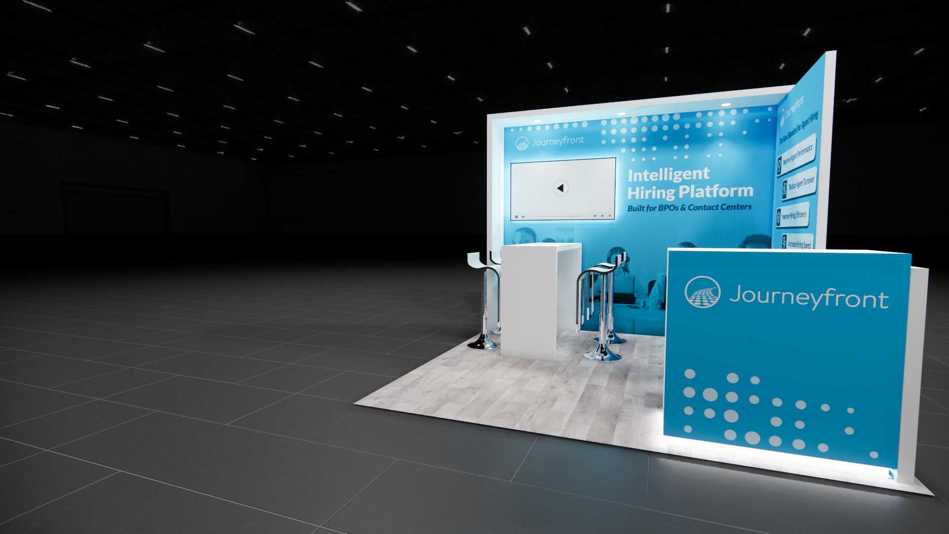 CES 10x10 trade show exhibit rental in Las Vegas (view 5)