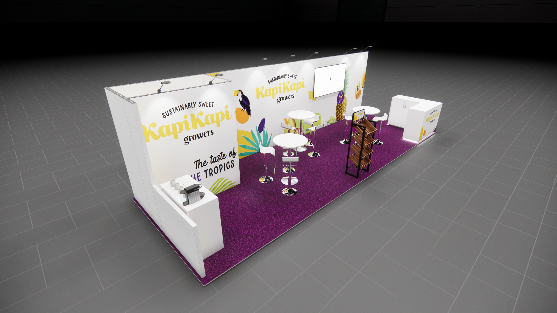 Pizza Expo 10x30 trade show exhibit rental in Las Vegas