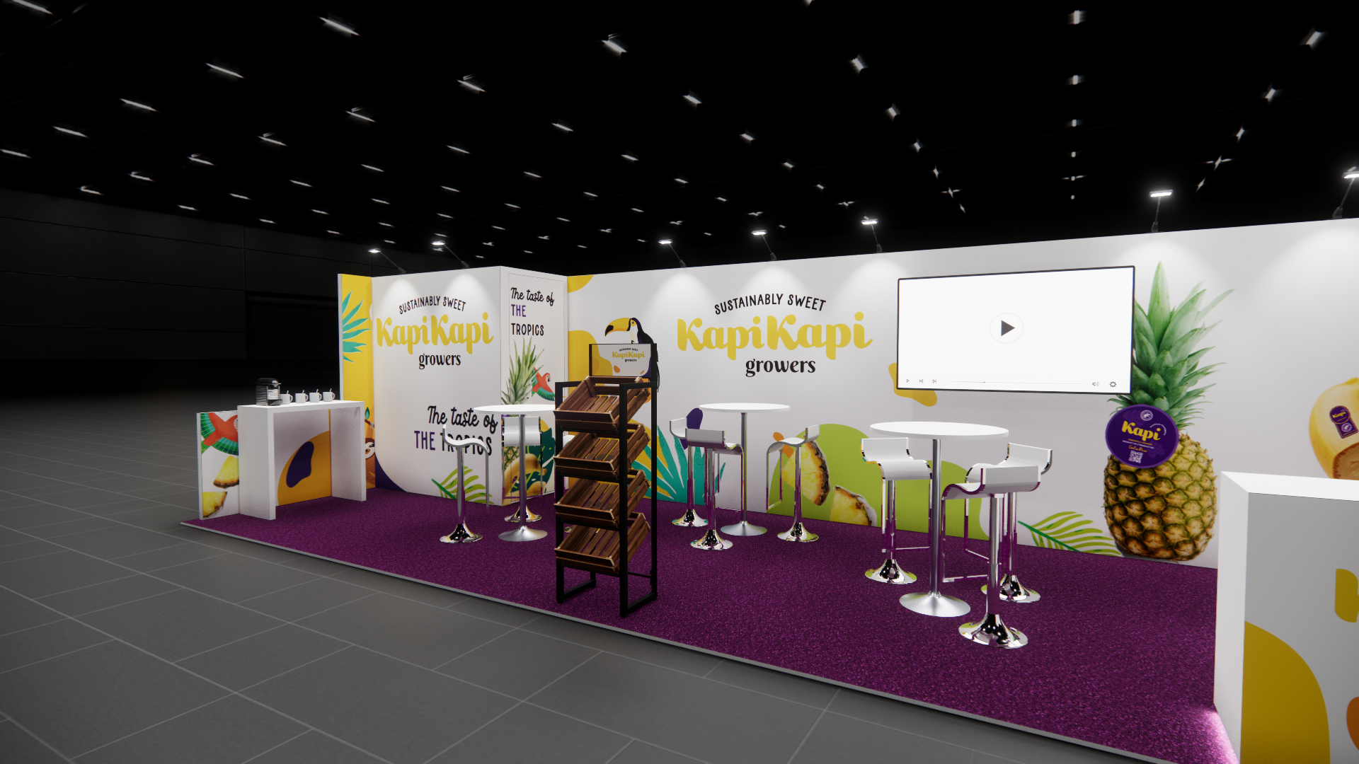 Pizza Expo 10x30 trade show exhibit rental in Las Vegas (view 3)