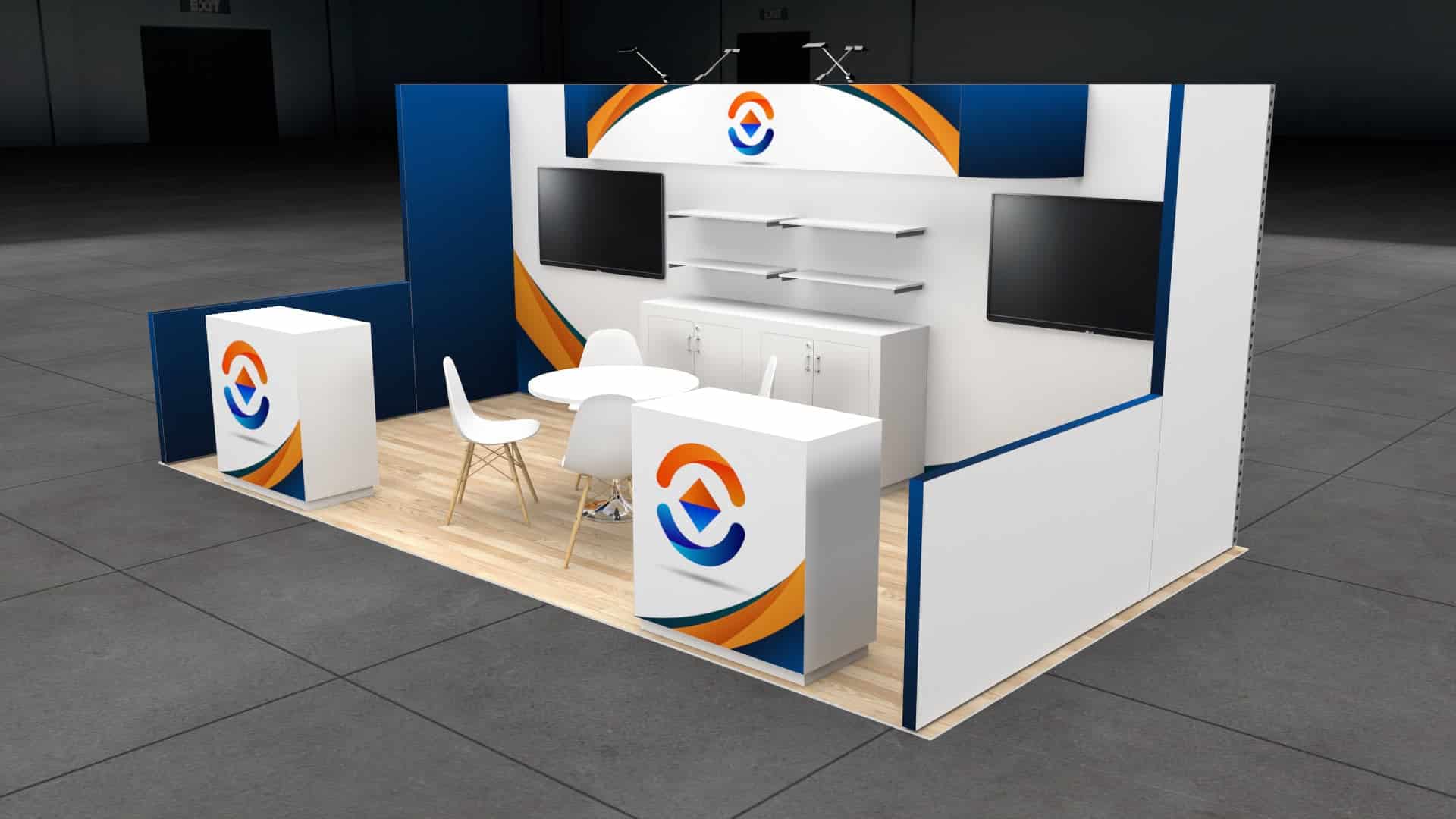 IBS 10x20 trade show exhibit rental in Las Vegas (view 3)