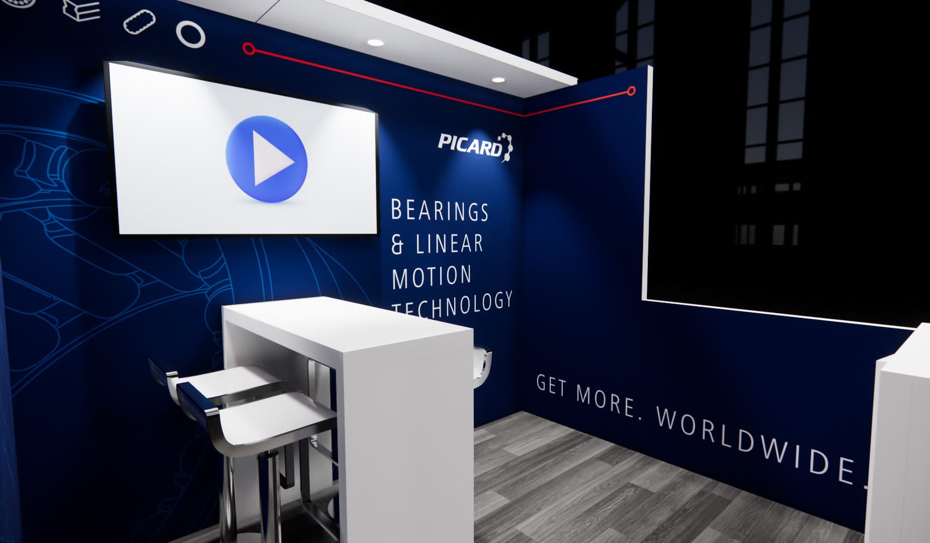 SHOT Show 10x10 trade show exhibit rental in Las Vegas (view 5)