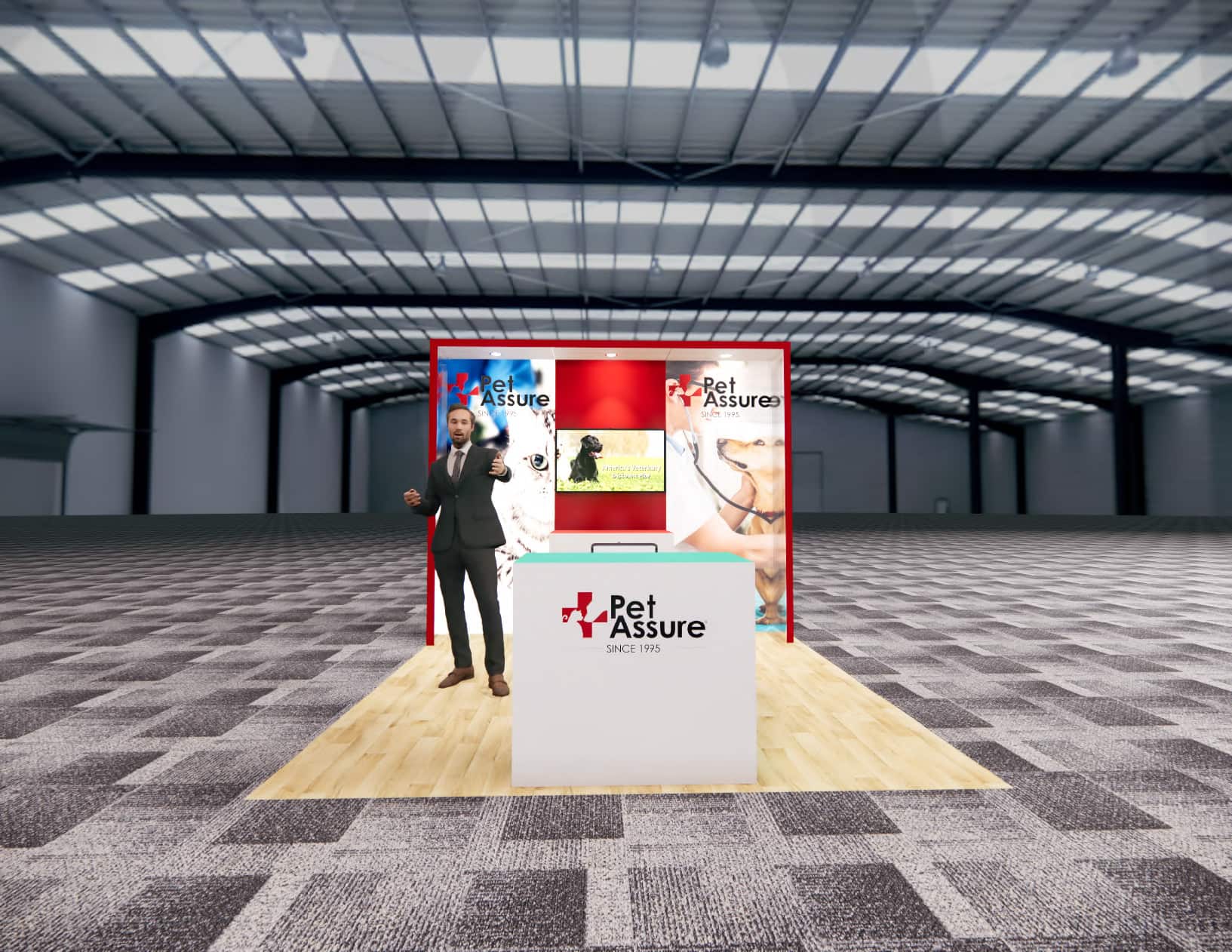 PACK EXPO 10x10 trade show exhibit rental in Las Vegas