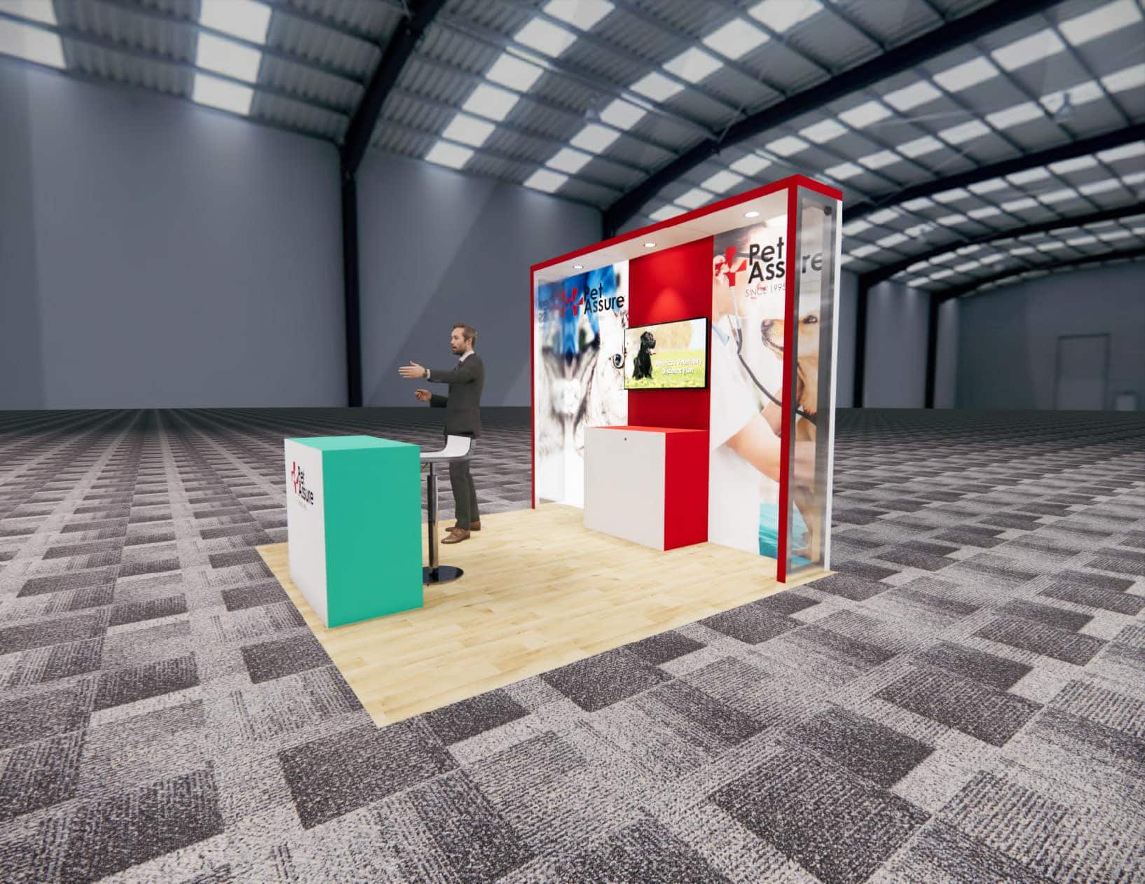 PACK EXPO 10x10 trade show exhibit rental in Las Vegas (view 2)