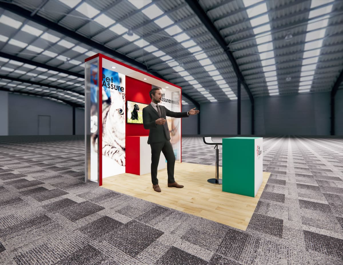PACK EXPO 10x10 trade show exhibit rental in Las Vegas (view 3)