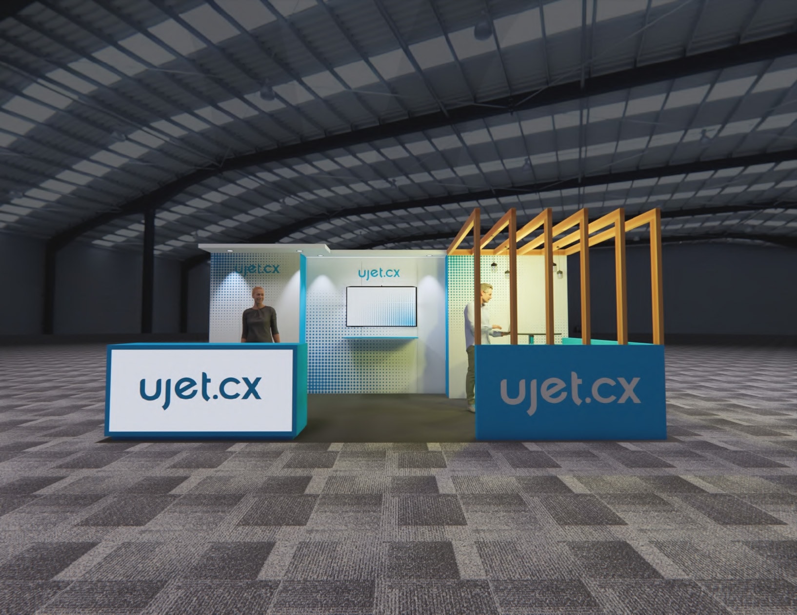 World of Concrete 10x20 trade show exhibit rental in Las Vegas