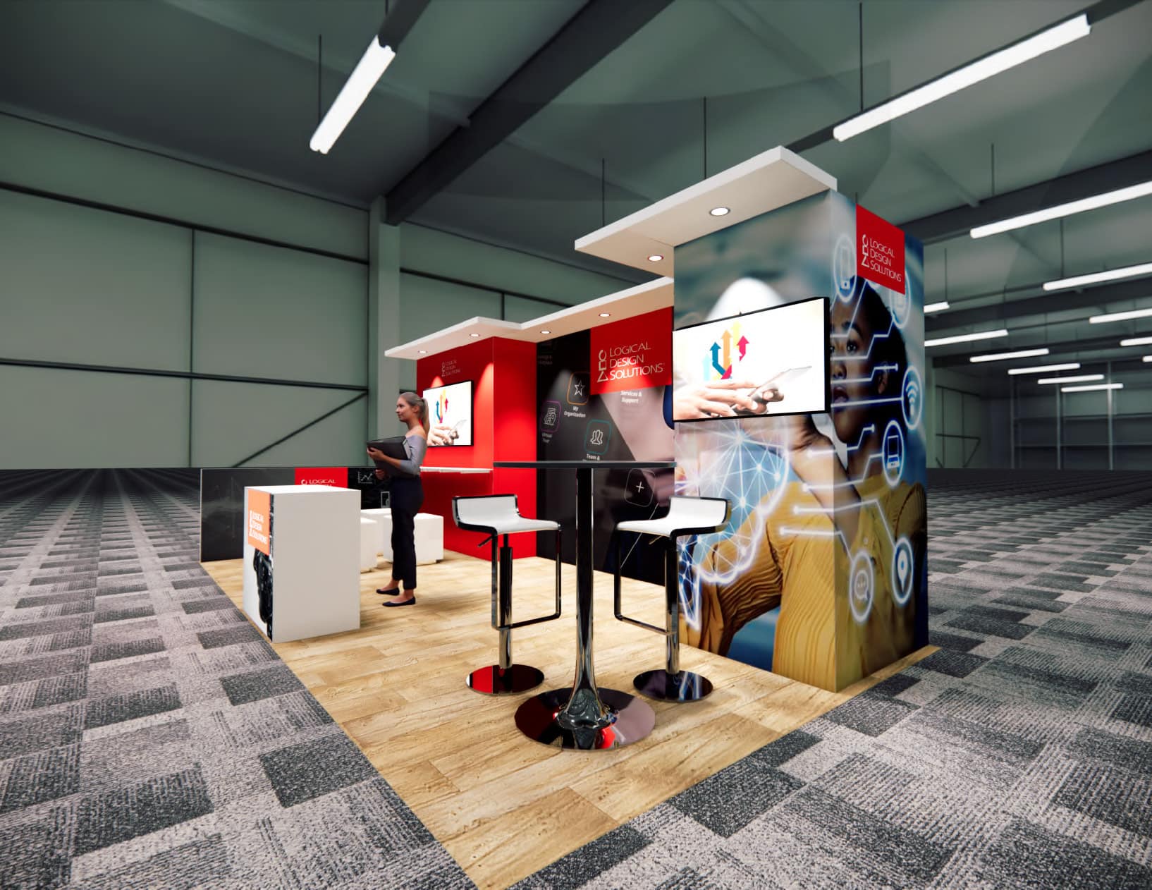 MJBizCon 10x20 trade show exhibit rental in Las Vegas (view 3)