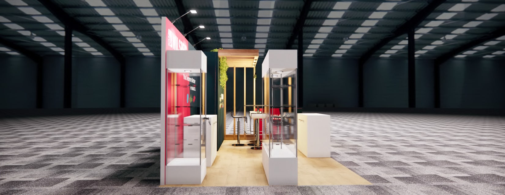 NBAA-BACE 10x20 trade show exhibit rental in Las Vegas (view 3)