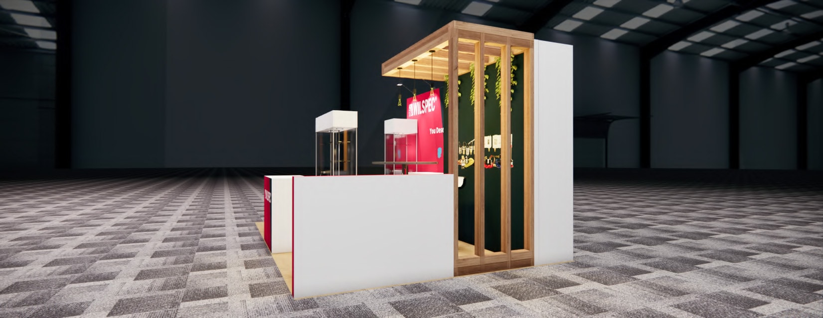 NBAA-BACE 10x20 trade show exhibit rental in Las Vegas (view 4)