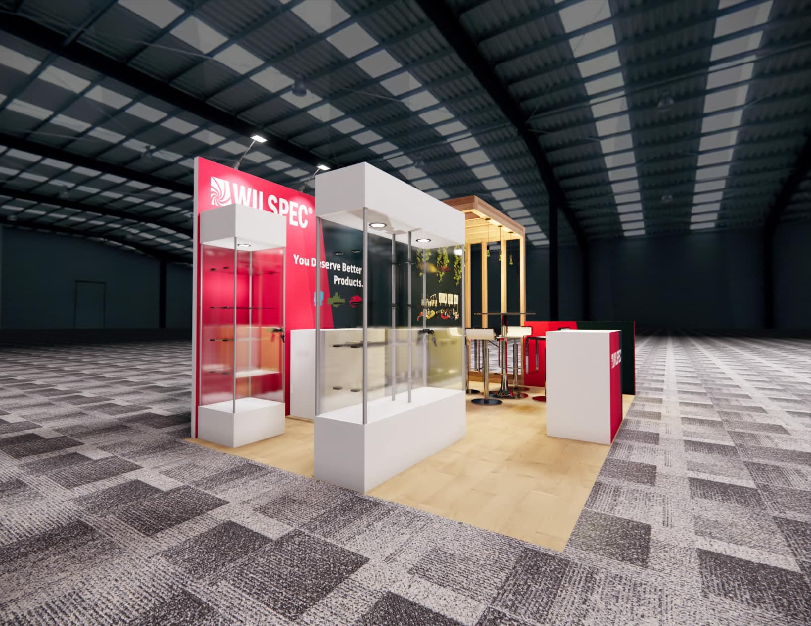 NBAA-BACE 10x20 trade show exhibit rental in Las Vegas (view 5)