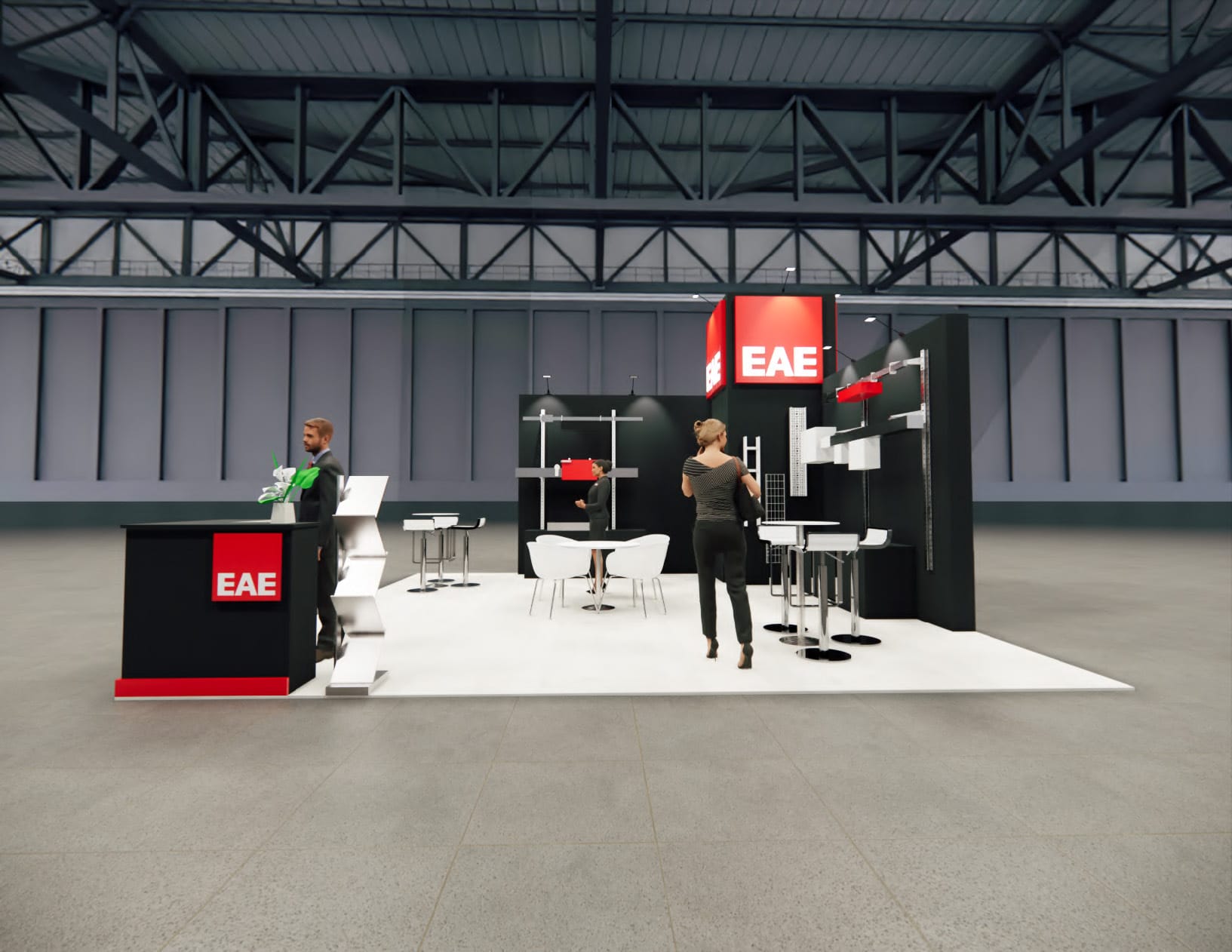 NBAA-BACE 20x20 trade show exhibit rental in Las Vegas