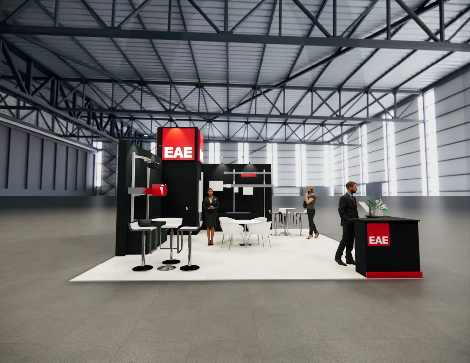 NBAA-BACE 20x20 trade show exhibit rental in Las Vegas (view 2)