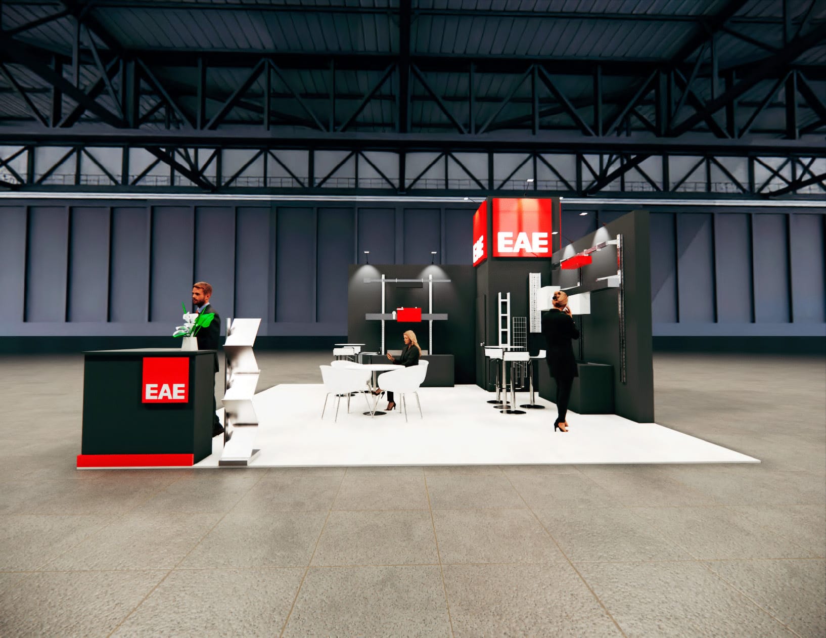 NBAA-BACE 20x20 trade show exhibit rental in Las Vegas (view 3)