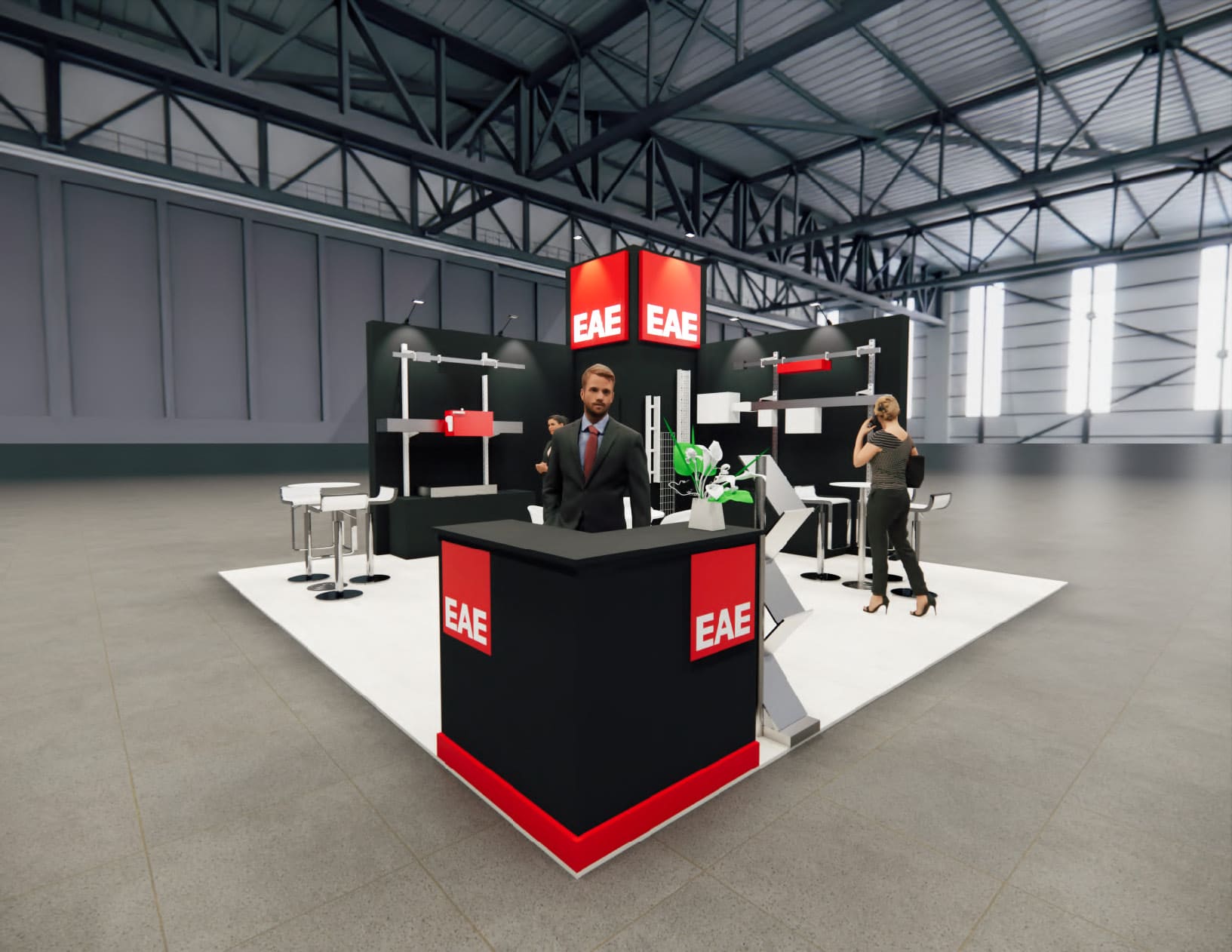 NBAA-BACE 20x20 trade show exhibit rental in Las Vegas (view 4)