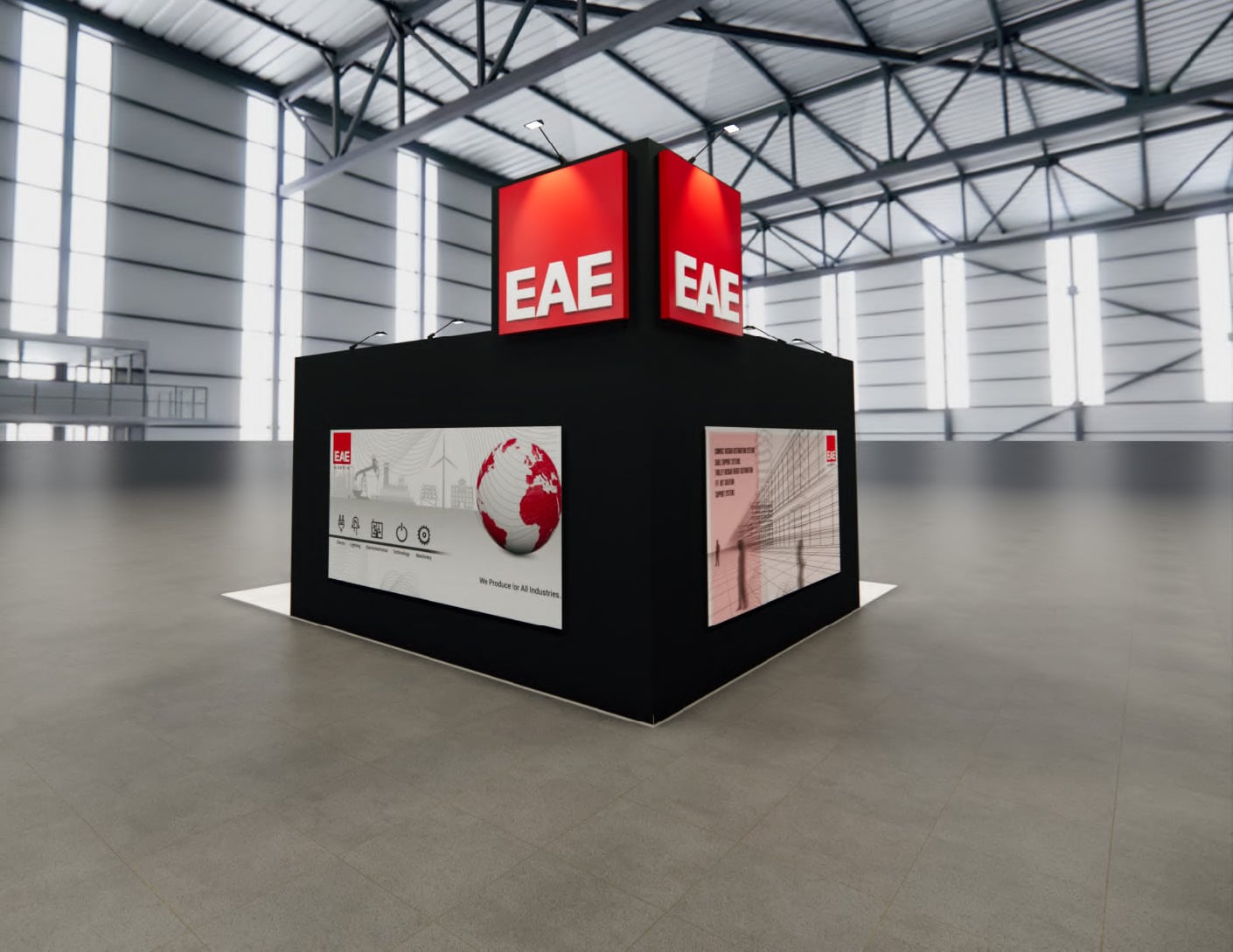 NBAA-BACE 20x20 trade show exhibit rental in Las Vegas (view 5)