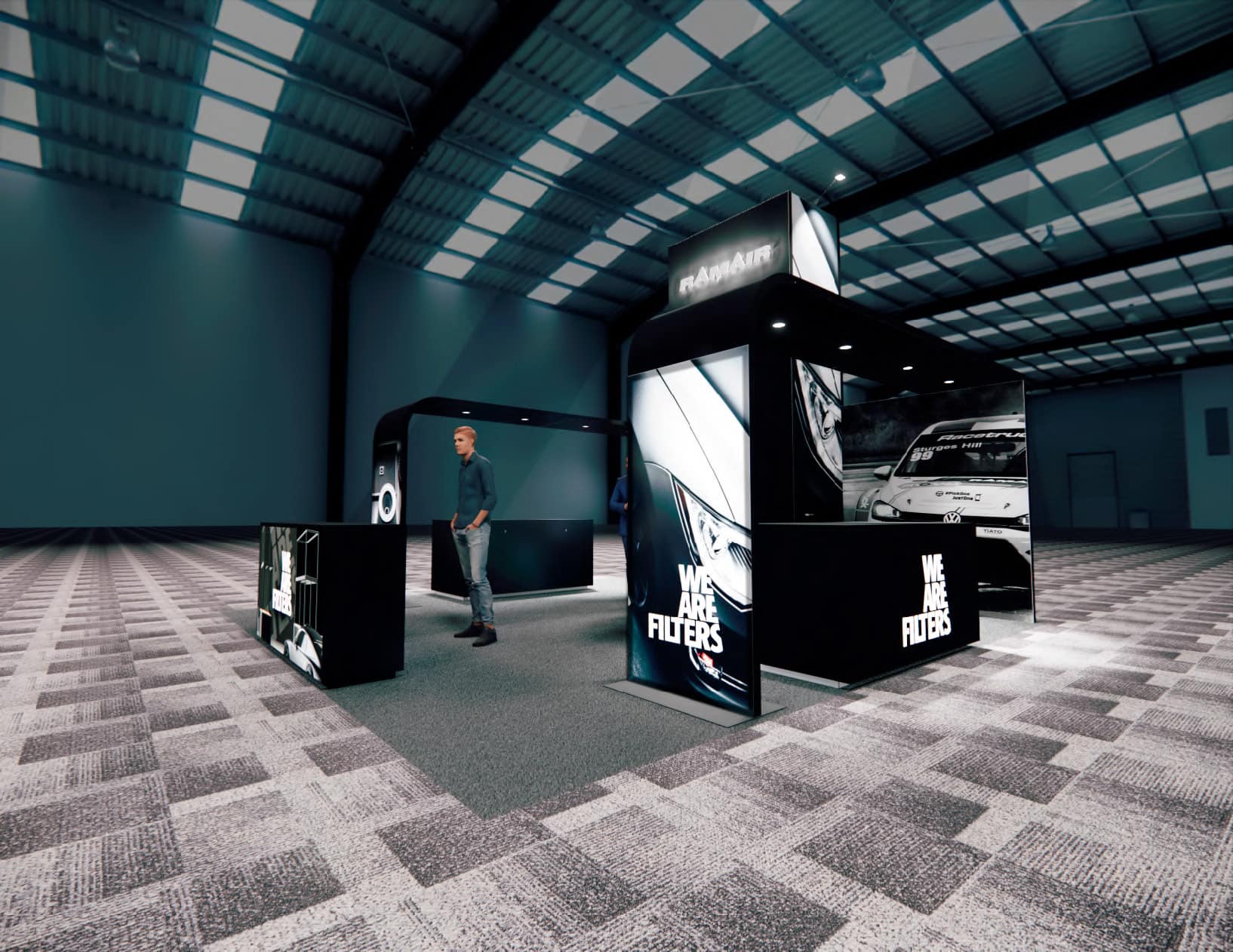 Light + Building 20x20 trade show exhibit rental in Las Vegas (view 2)