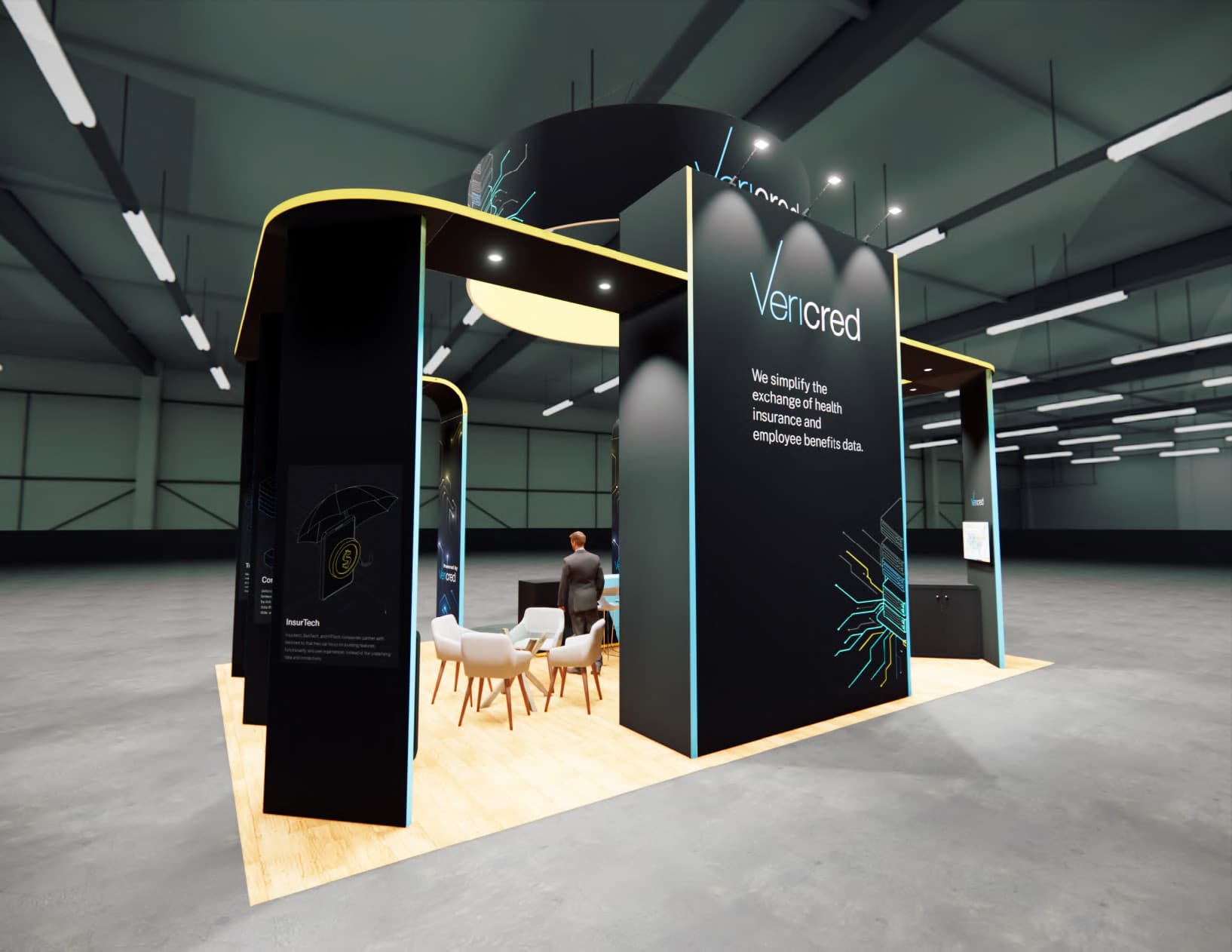 NACS 20x30 trade show exhibit rental in Las Vegas (view 3)